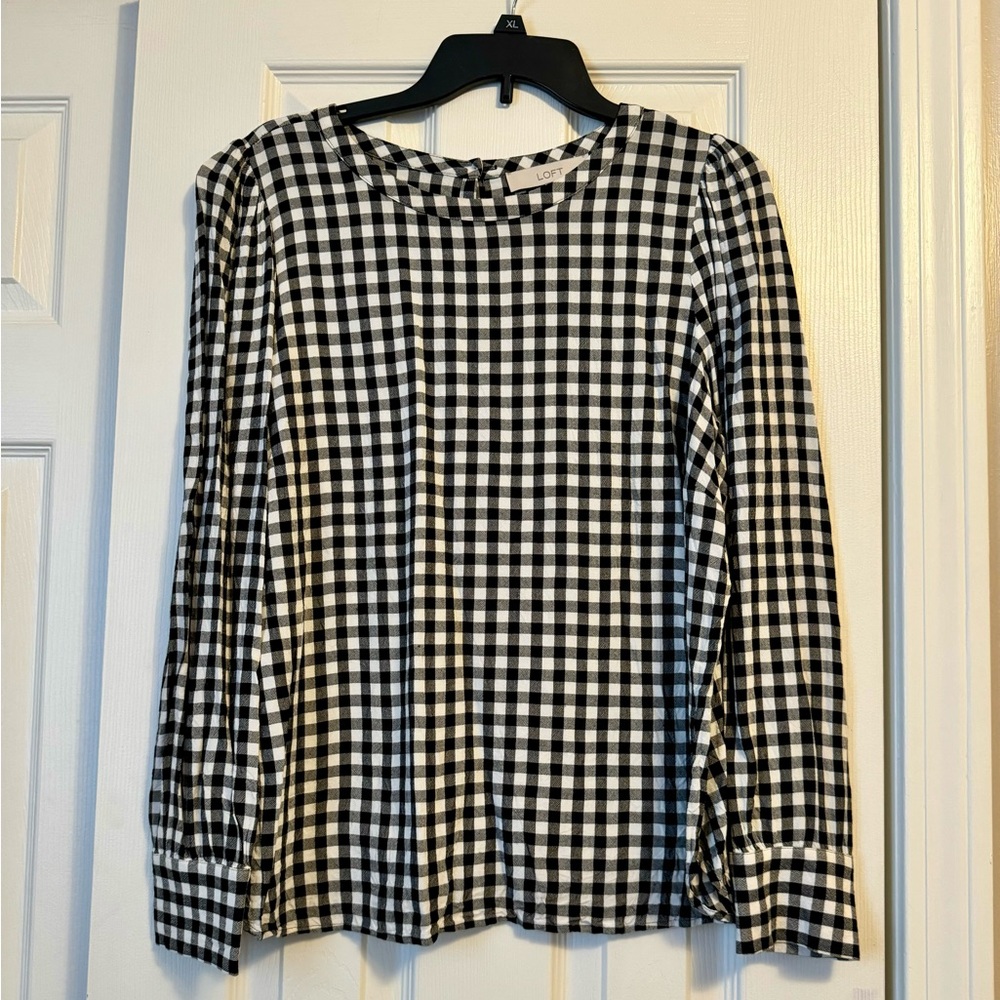 Loft Gingham Blouse